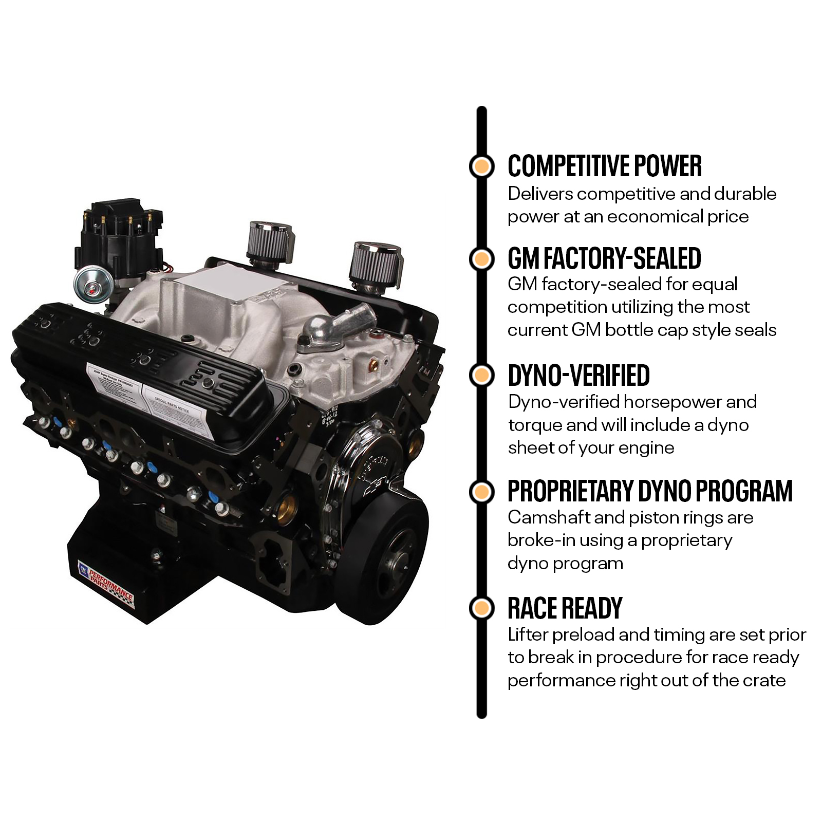 CT350 Sealed 602 Crate Engine, Dyno Tested, Race Ready - Image 2